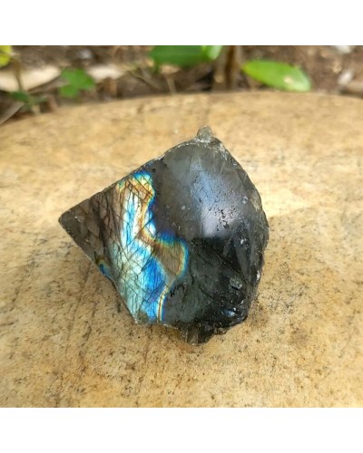 Labradorite une face polie