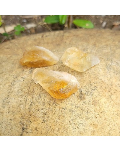 Citrine chauffée brute