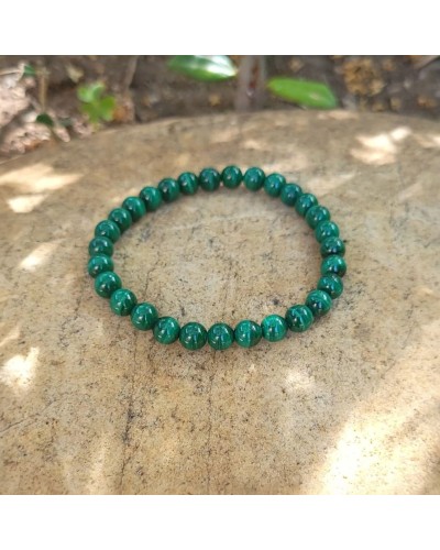 Bracelet élastique malachite 6mm