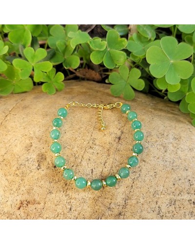 Bracelet doré en aventurine