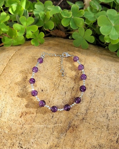 Bracelet creation  Améthyste 6mm