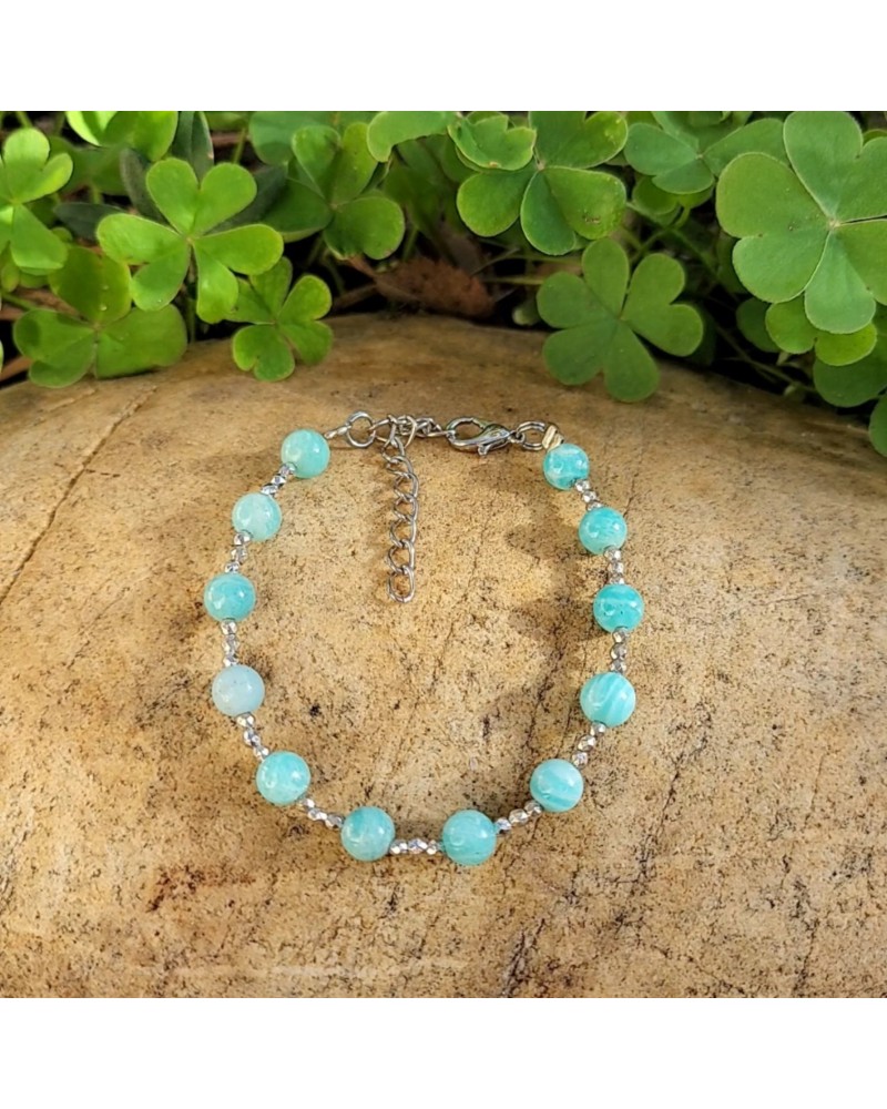 Bracelet création amazonite