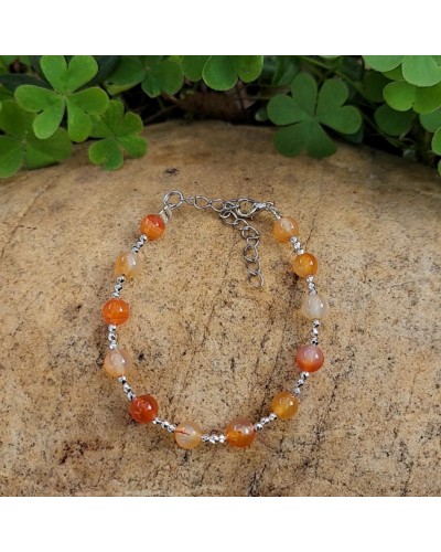 Bracelet création cornaline