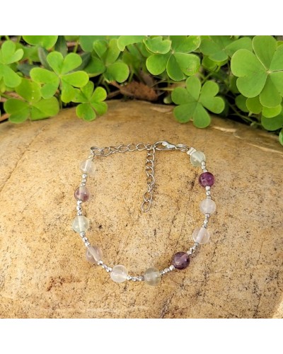 Bracelet création en fluorite