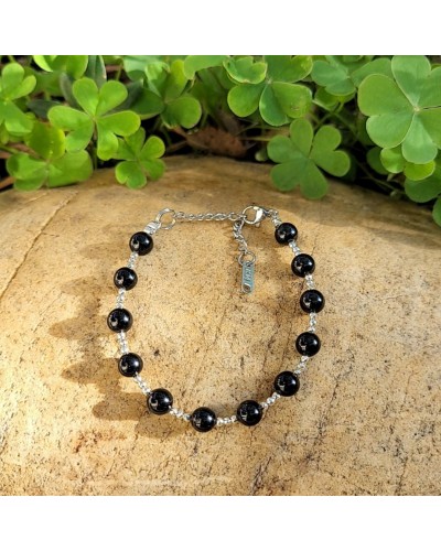 Bracelet création en Tourmaline 6mm